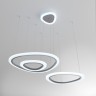 Подвесной светодиодный светильник Eurosvet Leggero 90230/3 серебро