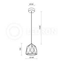 Подвесной светильник LeDron 2518B