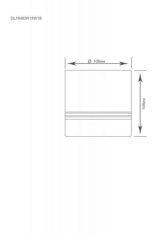 Накладной светильник Donolux DL18483R15W1B