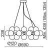 Подвесной светильник Maytoni MOD545PL-25B