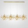 Люстра Tezani Argent Suspension Linear Gold 4L 140