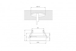 Встраиваемый светильник Donolux DL18961R12W1W