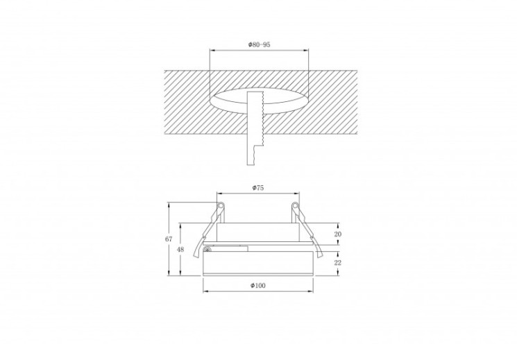 Встраиваемый светильник Donolux DL18961R12W1W