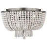 Люстра JACQUELINE CLEAR FLUSH-MOUNT brass
