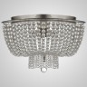 Люстра JACQUELINE CLEAR FLUSH-MOUNT brass