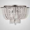 Люстра JACQUELINE CLEAR FLUSH-MOUNT brass