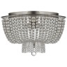 Люстра JACQUELINE CLEAR FLUSH-MOUNT brass