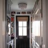 Люстра JACQUELINE CLEAR FLUSH-MOUNT brass