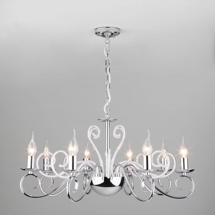Подвесная люстра Eurosvet Silva 60090/8 хром