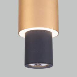 Подвесной светильник Eurosvet 50204/1 LED черный/матовое золото