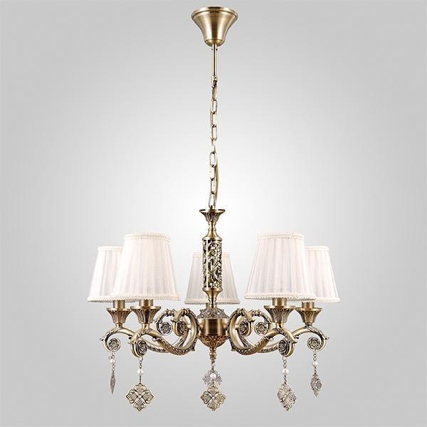 Подвесная люстра Eurosvet 60042/5 античная бронза