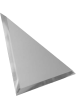 Треугольная зеркальная серебряная плитка с фацетом 10мм ТЗС1-04 - 300х300 мм/10шт