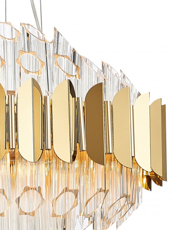 Подвесная люстра Natali Kovaltseva RIVERA 81443/8C GOLD