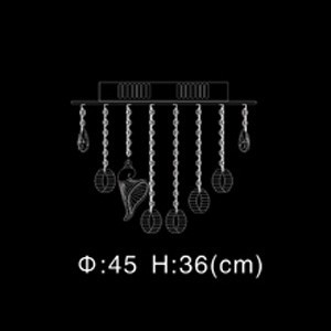 Накладная люстра Illuminati MX102772-9A