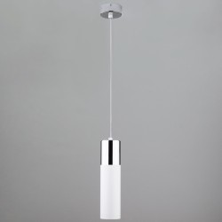Подвесной светильник Eurosvet Double Topper 50135/1 LED хром/белый