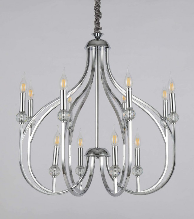 Подвесная люстра Lumina Deco LDP 1250-12 CHR