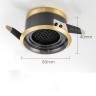 Точечный светильник BIO Brass Black 3W