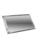 Прямоугольная зеркальная серебряная плитка с фацетом 10мм ПЗС1-02 - 480х120 мм/10шт