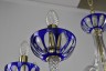 Подвесная люстра Bohemia Ivele Crystal 1308/12+6/360/2d G Cl/Clear-Blue/H-1I