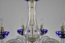 Подвесная люстра Bohemia Ivele Crystal 1308/12+6/360/2d G Cl/Clear-Blue/H-1I