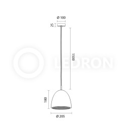 Подвесной светильник LeDron 2601B