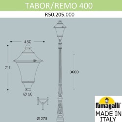 Садовый светильник Fumagalli R50.205.000.AYE27