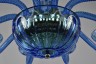 Подвесная люстра Bohemia Ivele Crystal 1311/12+6/360/2d G Aq/Aquamarine/M-1H