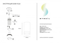 Накладной светильник SYNEIL 2039-1CLB