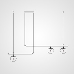 Подвесной светильник BARRA L120 Gold