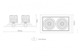 Встраиваемый светильник Donolux DL18893/02 White SQ