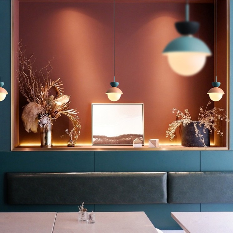 Подвесной светильник POMPON Синий