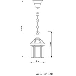 Подвесной светильник ARTE Lamp A6501SP-1AB