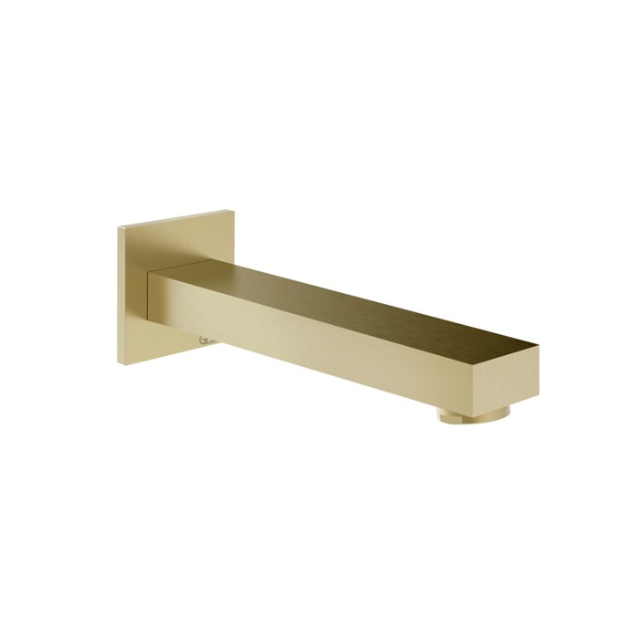 Gessi Inverso Rigato Излив для ванны, настенный, цвет: Brass Brushed PVD