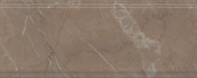 Серенада Бордюр бежевый тёмный глянцевый обрезной BDA027R 30x12