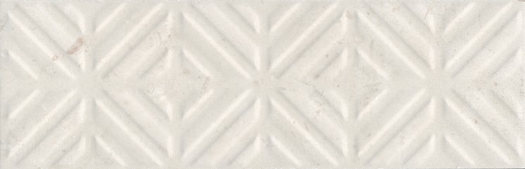 Карму Бордюр бежевый светлый матовый обрезной 11208R\4 9,6х30