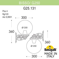 Светильник настенный Fumagalli G25.131.000.WYE27