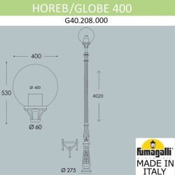 Садовый светильник Fumagalli G40.208.000.AYE27