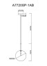 Подвесной светильник Arte Lamp Cameron A7720SP-1AB