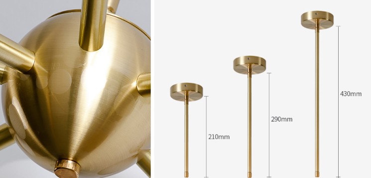 Люстра Cherry Bomb 16 balls Gold