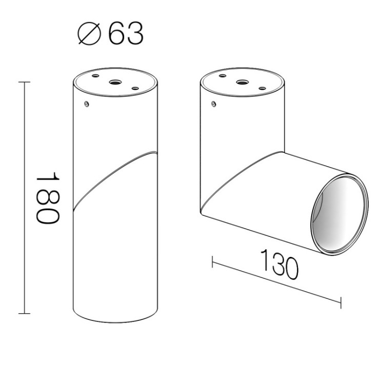 Накладной светильник LeDron CSU0809 BLACK