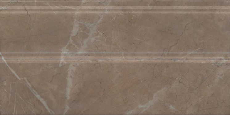 Серенада Плинтус бежевый тёмный глянцевый обрезной FMA032R 30x15