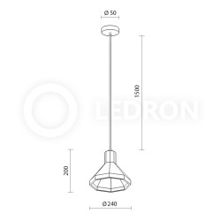 Подвесной светильник LeDron 2516B