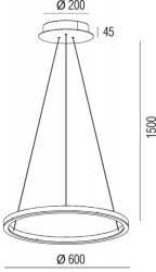 Подвесной светильник Donolux S111028/1 D600 Black