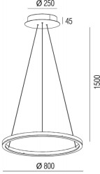 Подвесной светильник Donolux S111028/1 D800 Black