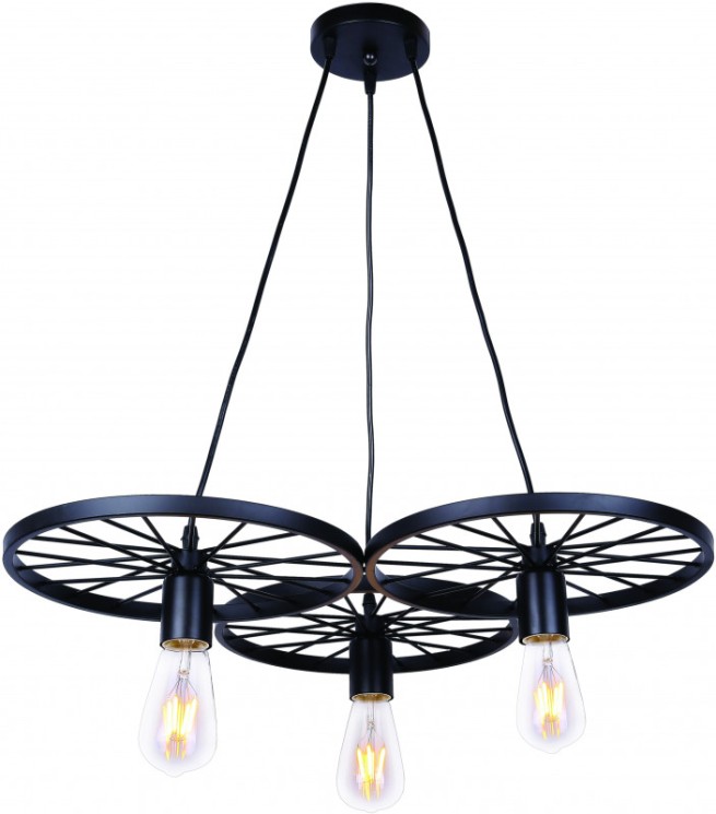 Подвесная люстра TOPLIGHT TL1201H-03BK