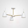 Потолочная люстра с рожками DEER B3 White