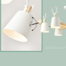 Потолочная люстра с рожками DEER B3 White