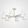 Потолочная люстра с рожками DEER B3 White
