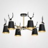 Потолочная люстра с рожками DEER B3 White