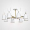 Потолочная люстра с рожками DEER B3 White